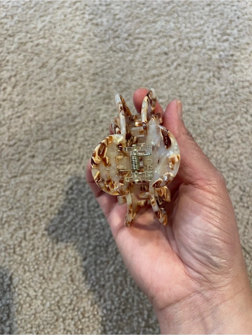 Tortoise Shell Large JellyFish Claw Clip